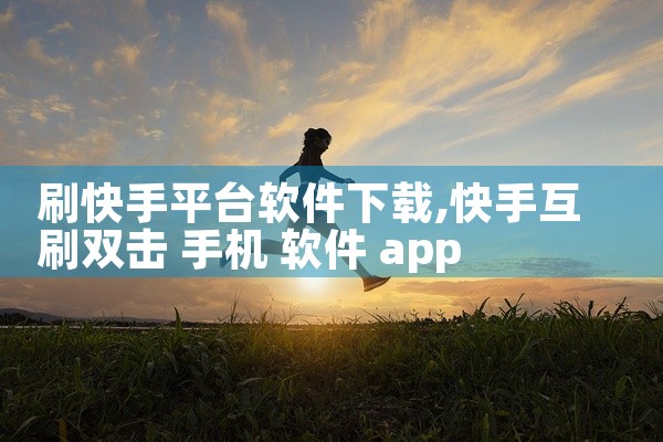 刷快手平台软件下载